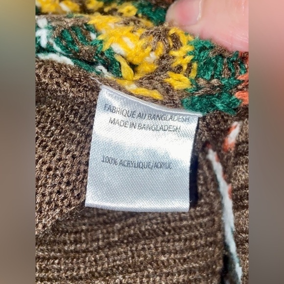 2/40$ Men’s Vintage Mountain Ridge 1/4 zip knit sweater size large - Picture 7 of 11